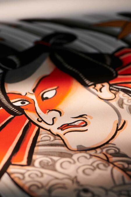 high quality Kabuki Actor Print in a black frame
