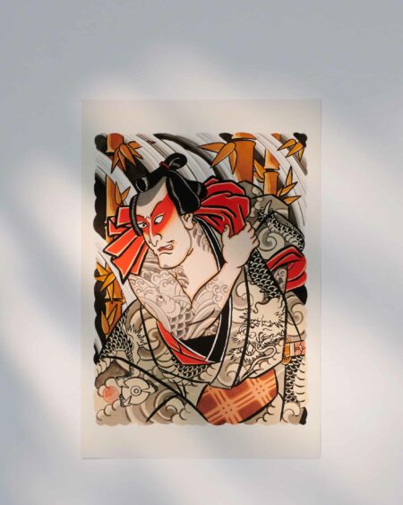 high quality Kabuki Actor Print in a