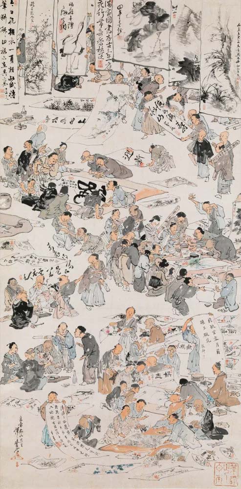 huge banner by Kawanabe Kyosai