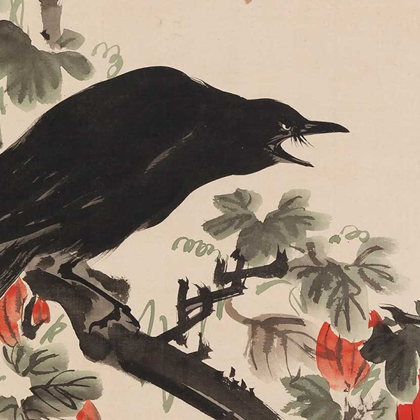 ravens are one of kyosai´s favorite subjects