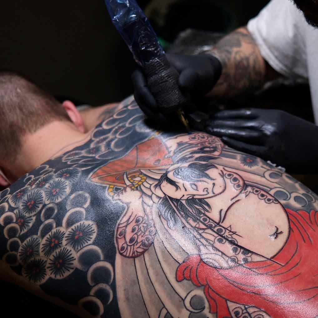 Japan Tattoo Studio Shinjuku | Done by: Kaji Traditional Japanese tiger  looking mighty and powerful 🐅 . . . #japantattoo #tattoo #tattoos  #tattooed #inked #colortatt... | Instagram