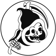 reaper logo of good old times tattoo berlin